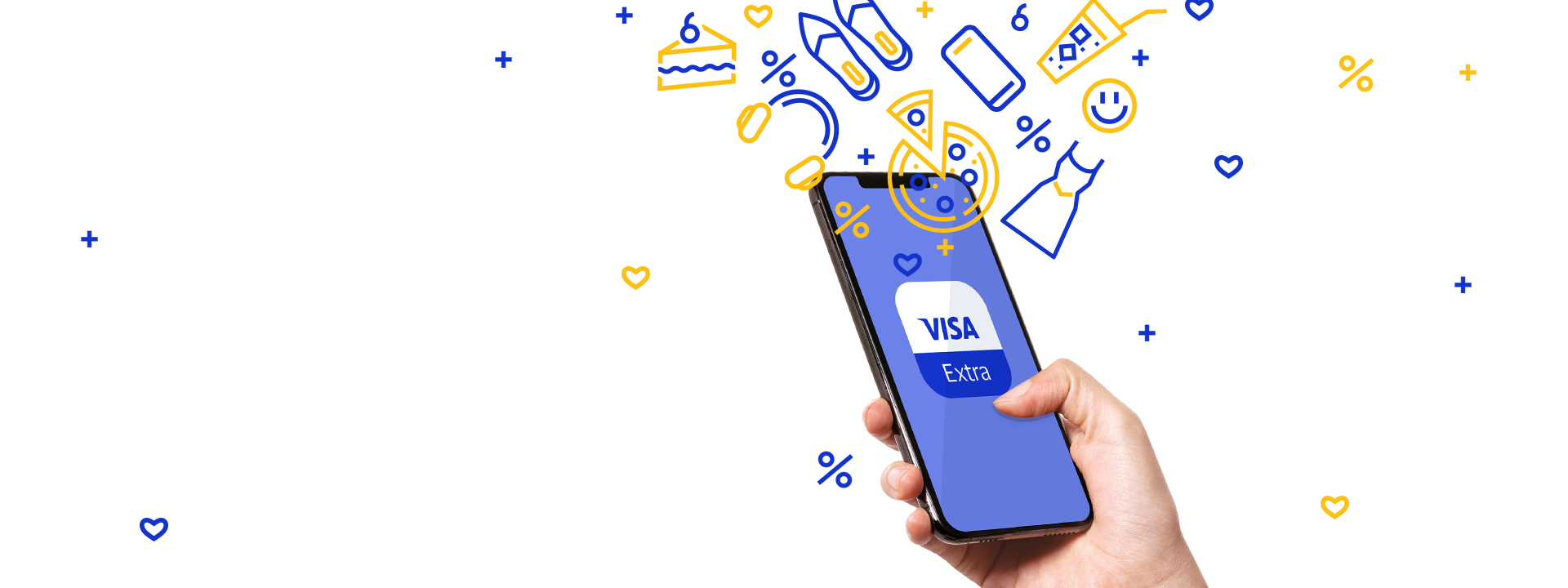 Приложение для смартфона Visa Extra для использования платформы